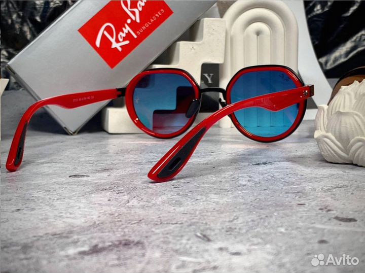 Очки Ray Ban Ferrari красный градиент
