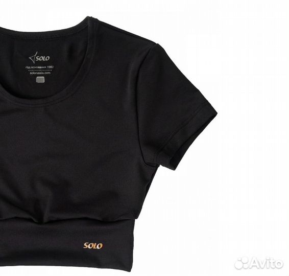 Кроп-футболка RG602-35 черный (30)