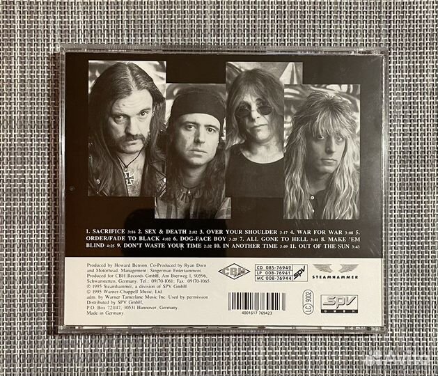 Motorhead - Sacrifice CD Germany