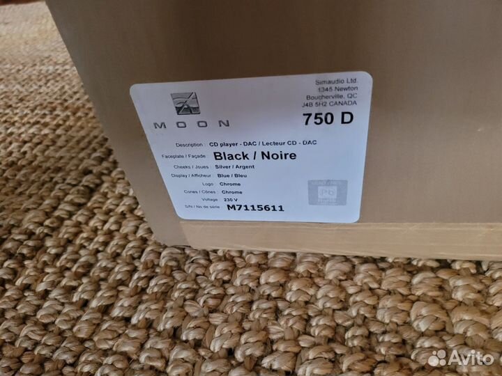 Sim audio moon 750d blue cd/dac