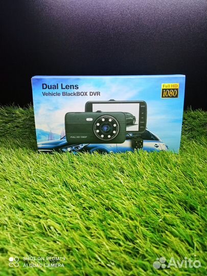 Видеорегистратор dual lens vehicle blackbox dvr