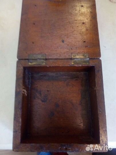 Шкатулка. - табакерка деревянная