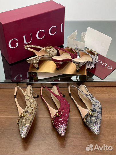 Босоножки туфли Gucci 2025