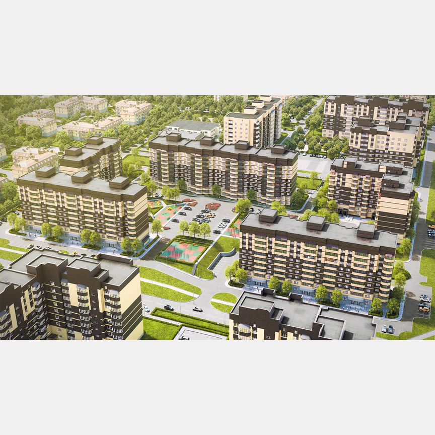 2-к. квартира, 61,4 м², 6/9 эт.