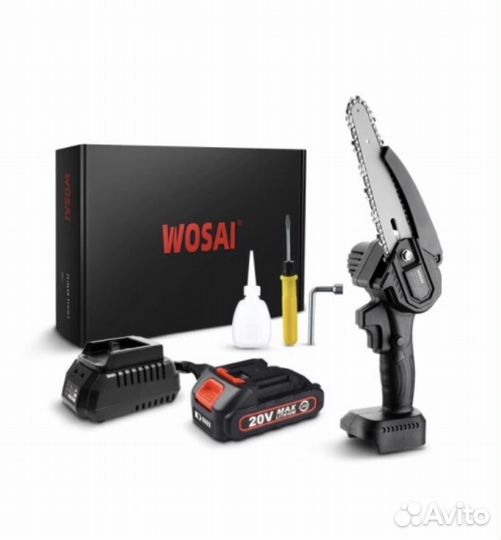 Аккумуляторная пила Wosai 20V акб 2 AH.Новые,гар-я