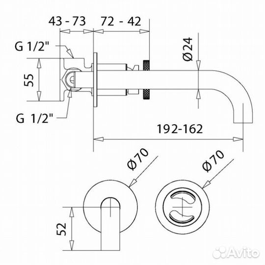 Смеситель для раковины Migliore Reversa 28201 золото