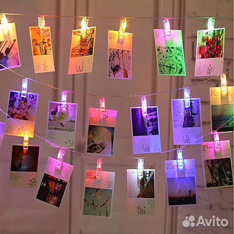 Гирлянда прищепки