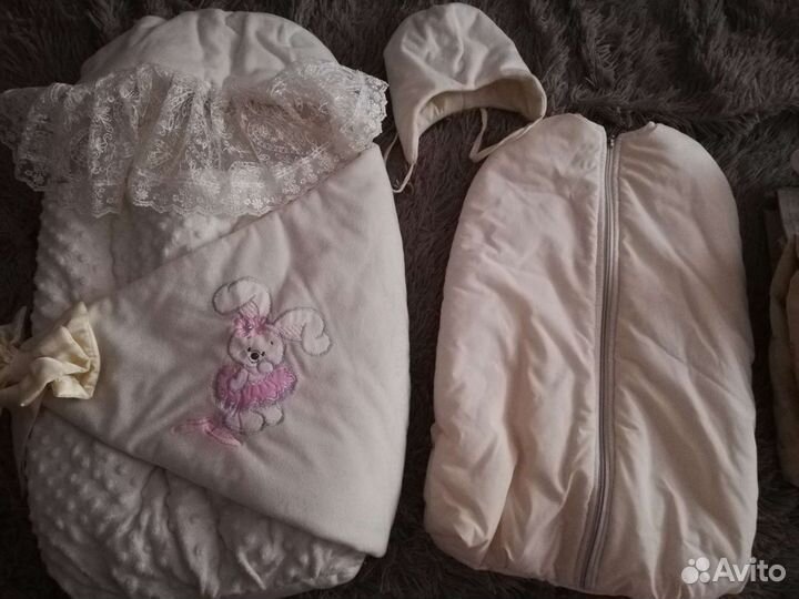 Конверт на выписку зимний для девочки