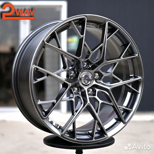 R17 HRE FF10 Стиль 7.5J ET35 5*110 Темный хром