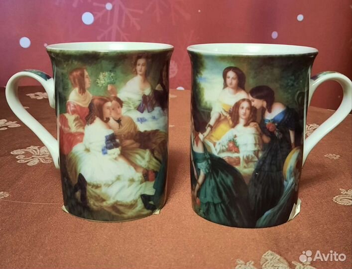 Кружки, вазочка корона