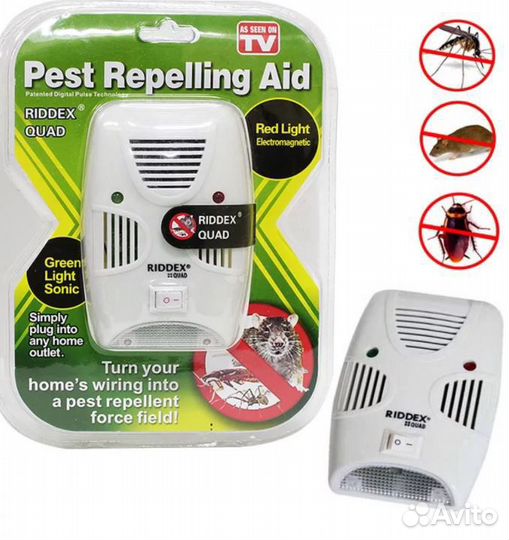 Отпугиватель грызунов и насекомых Riddex Quad