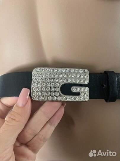 Ремень Guess из натуральной кожи кожи