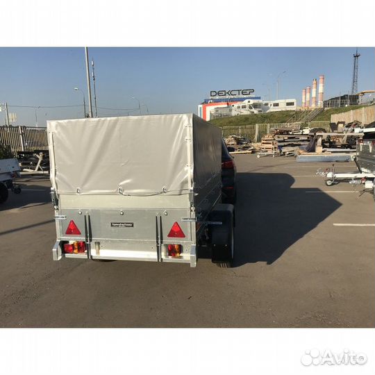 Прицеп сст 7132-02K с подъемным тентом М