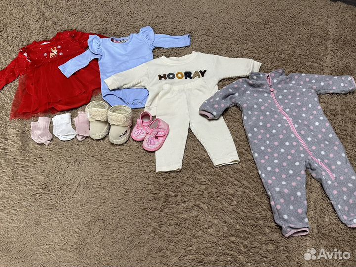 Детские вещи пакетом 68-74 рр на девочку