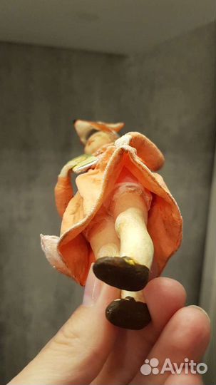 Ватная ёлочная игрушка Девочка СССР 