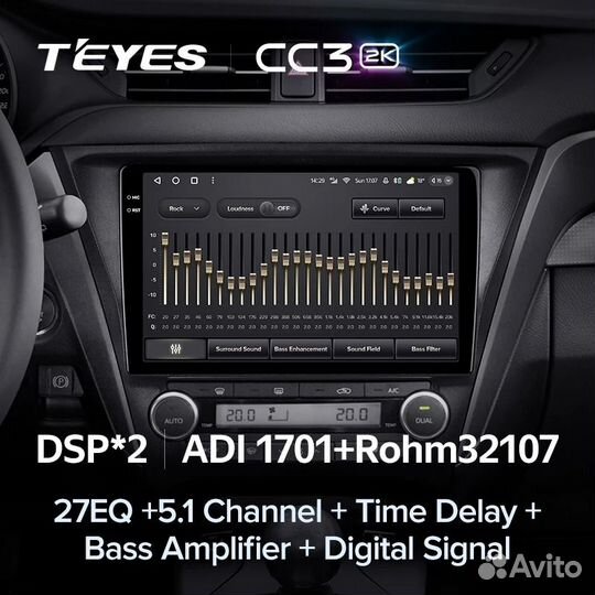 Магнитола Toyota Avensis 3 2015-2018 Teyes 4/32