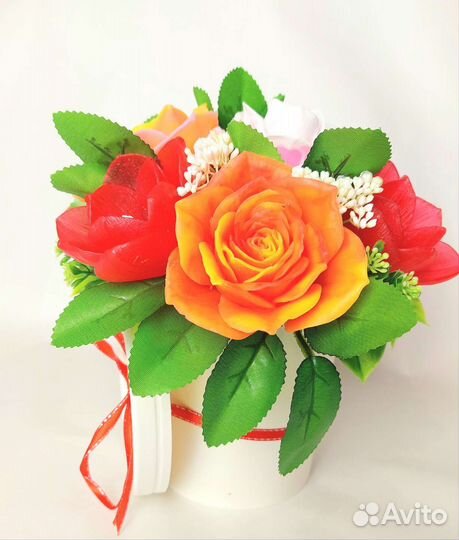 Букет из мыльных цветов