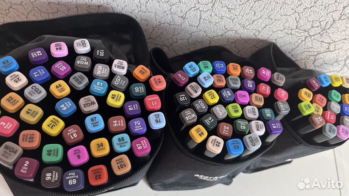 Маркеры для скетчинга двусторонние 24,36,48 шт