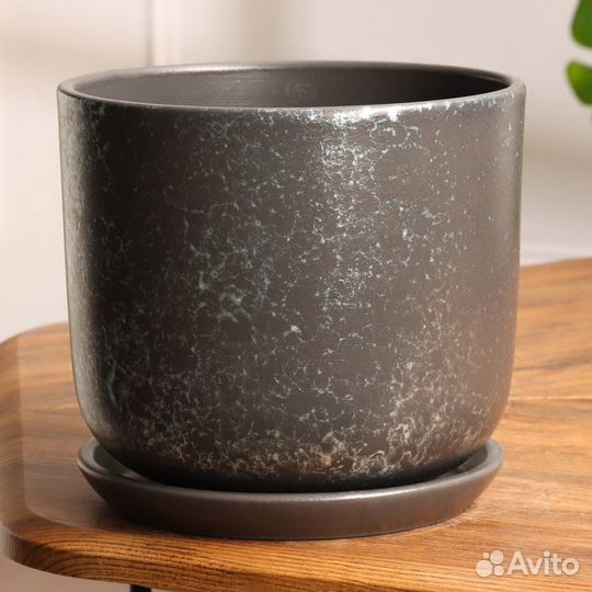 2 шт. Горшок цветочный Питон графит 3 л