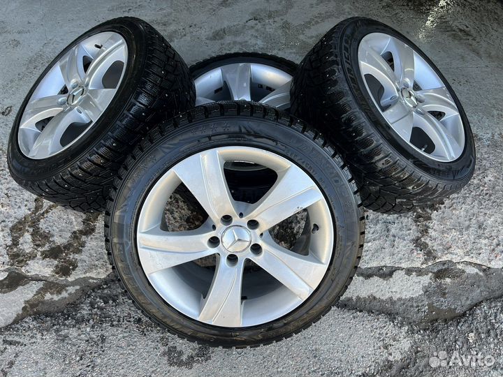 Диски с резиной на mercedes r17
