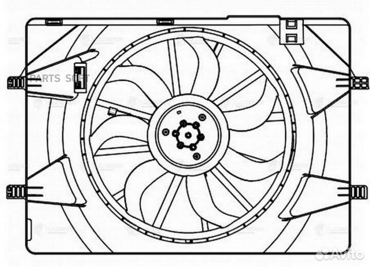 Luzar LFK3021 Э/вентилятор охл. для а/м Haval Joli