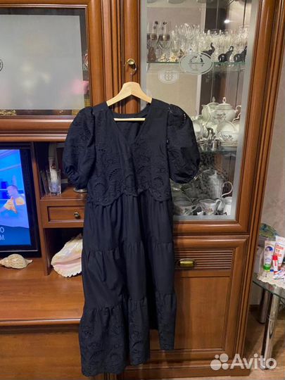 Платье черное на девочку 152-158