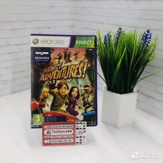 Диск. xbox 360 kinect adventures
