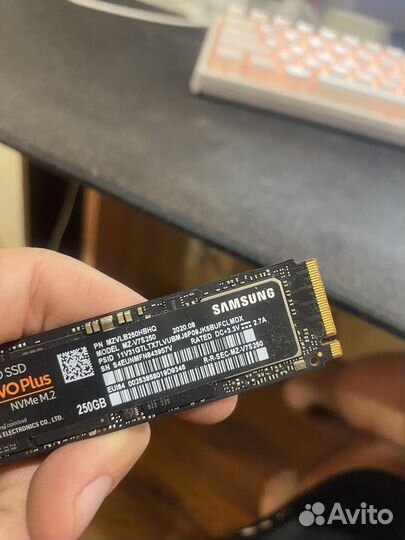 Ssd m2 nvme 250gb samsung 970 evo plus