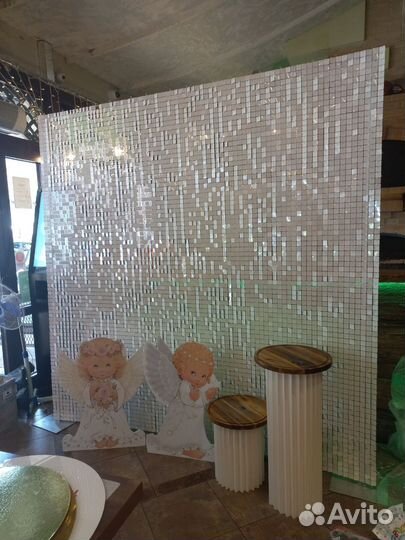 Аренда фотозоны из пайеток