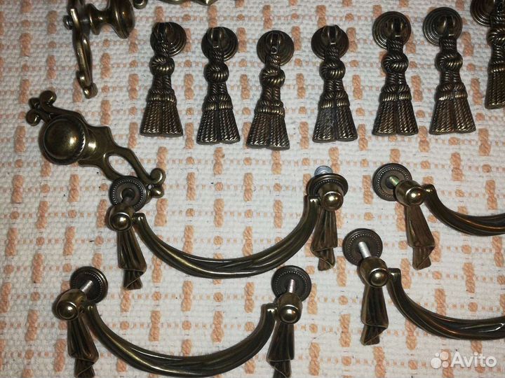 Мебельные ручки латунь