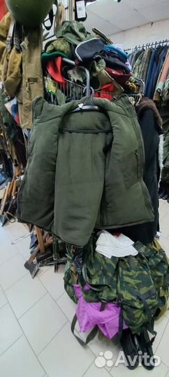 Костюм утепленный защитного цвета