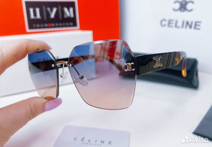 Солнцезащитные очки Celine без оправы