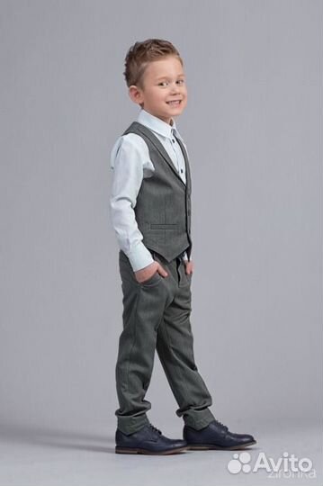 Костюм для мальчика брюки и рубашка жилет