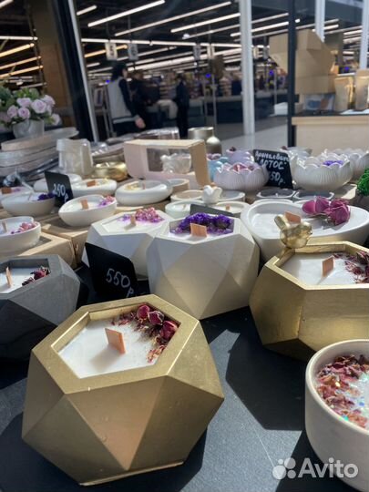 Ароматическая свеча ручной работы