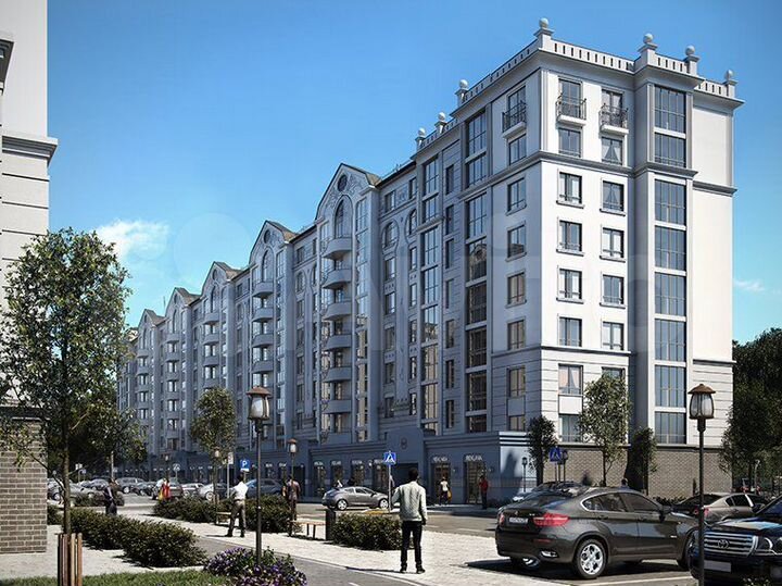 2-к. квартира, 57,9 м², 1/9 эт.