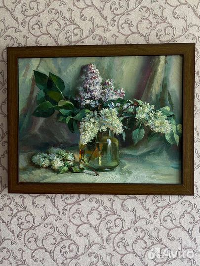 Картина маслом на холсте 'Сирень