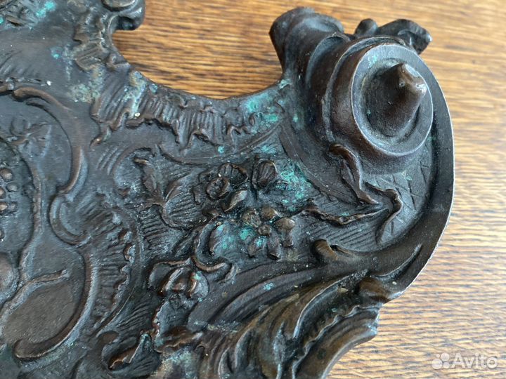 Бронзовое блюдо. Тарелка. хix век. Италия