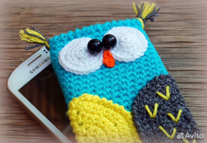 Уникальный вязаный чехол для телефона своими рукам