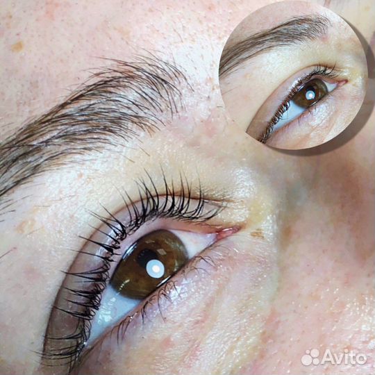 Ламинирование ресниц бровей