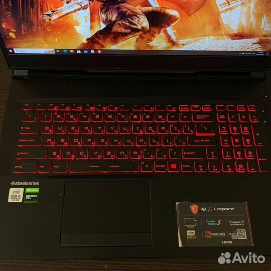 Игровой ноутбук msi 17. I5-10300/GTX1650ti/16 ram