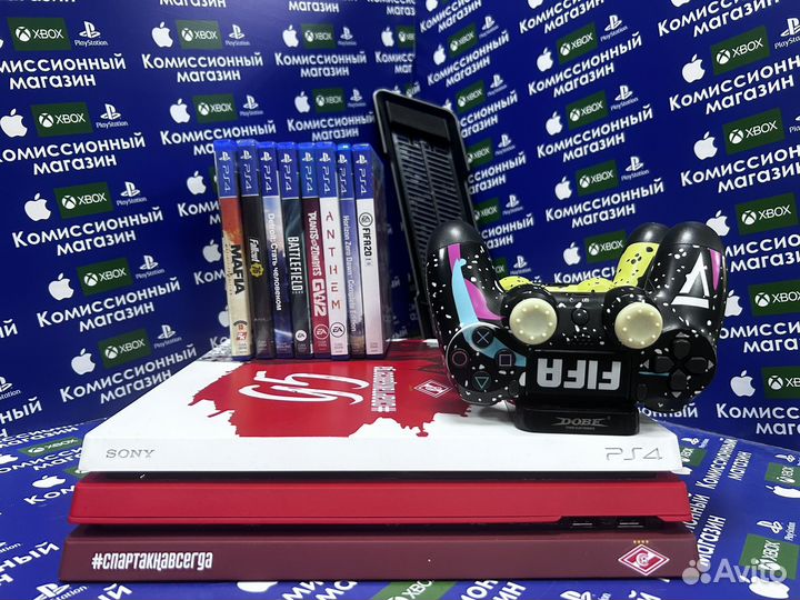 Ps4 pro,limited,9дисков,спартак,ps plus