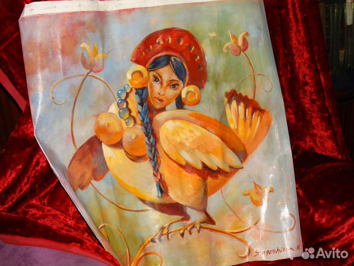 Шагушина Птица Гамаюн картина холст масло