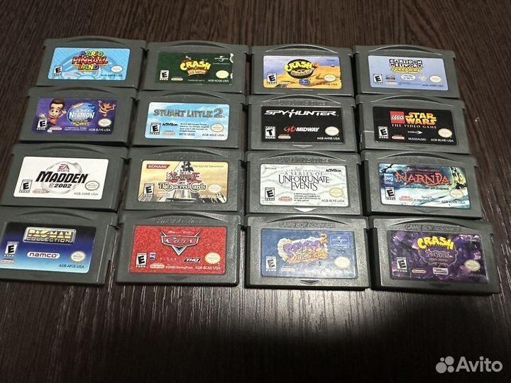 Оригинальные картриджи game boy advance