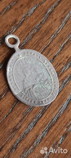 Старинный кулон, образок-ладанка19в