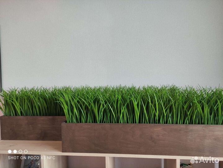 Искусственная трава в ящике