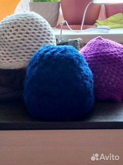 Шапка женская вязаная ручная работа