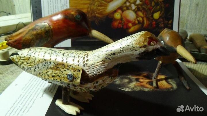 Птицы из дерева