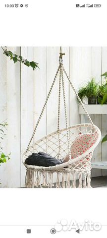 Качели подвесные плетеные