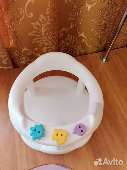 Детская ванночка+горка + стульчик для купания