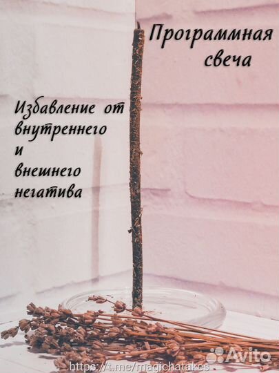 Свеча программная ритуальная Чистка негатива 10шт